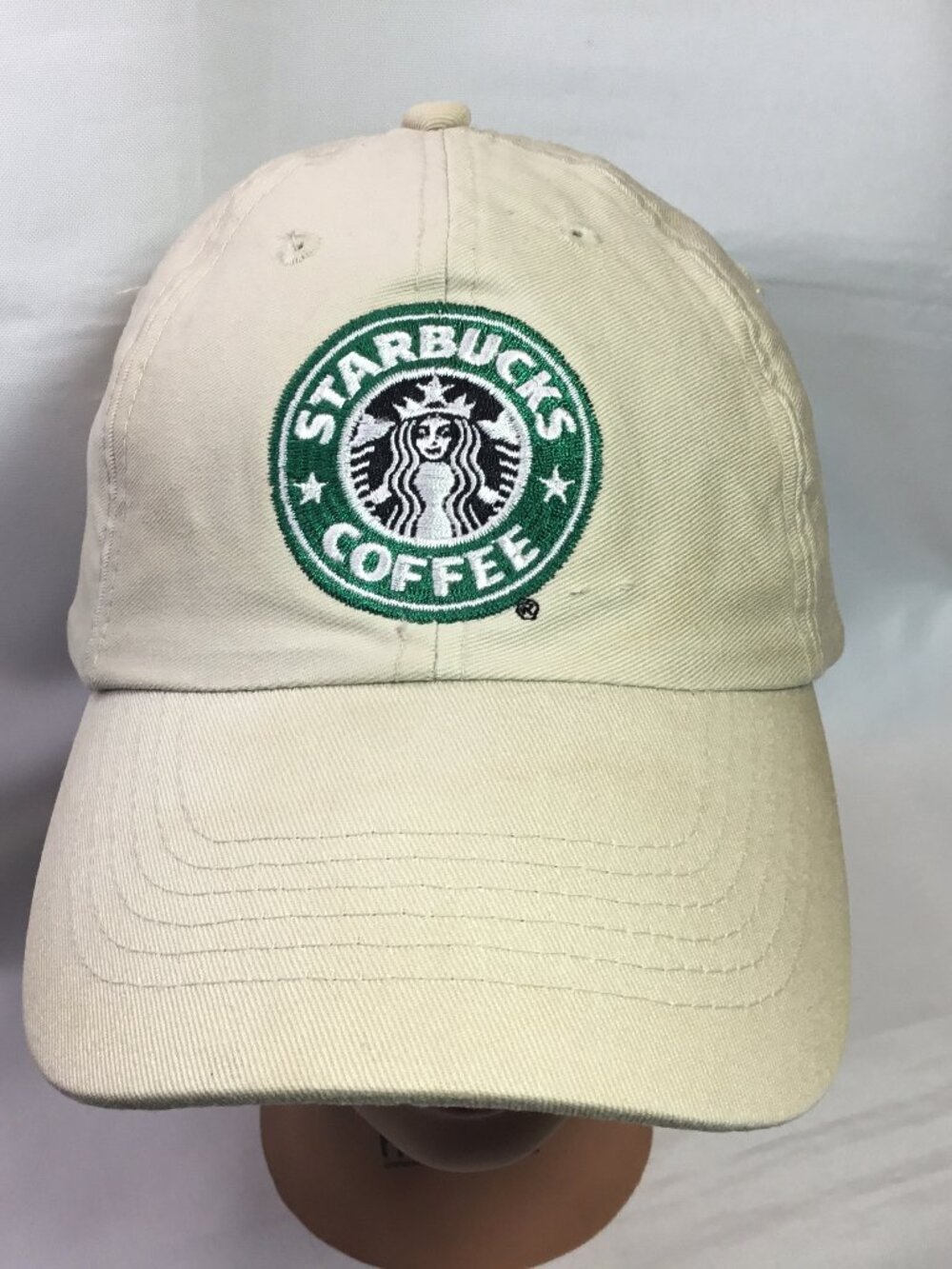 Starbucks Coffee Hat Men's Adjustable Khaki Volunteer Make Your Mark